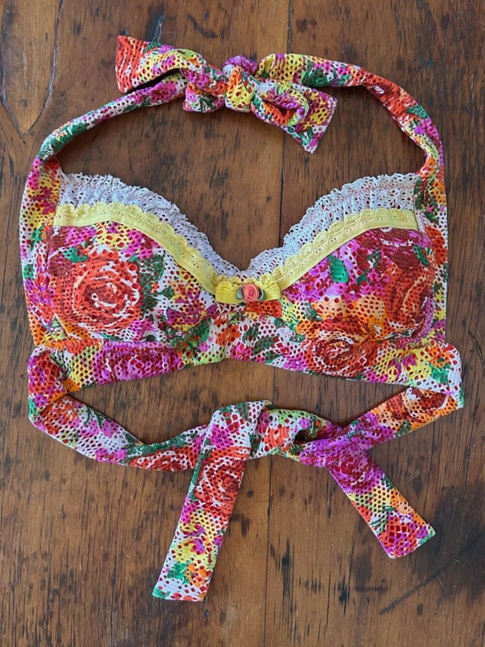 Vintage Betsey Johnson Floral Bikini Set - Picture 3 of 11